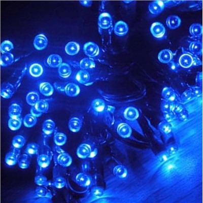 Уличная светодиодная гирлянда нить 80 LED синий