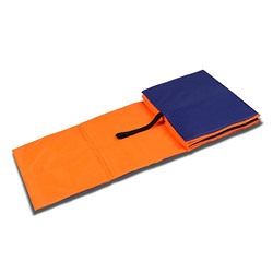 Коврик гимнастический детский 150х50см, цвет оранжево-синий