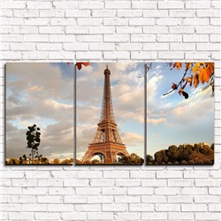 Модульная картина Осенний Париж 3-1