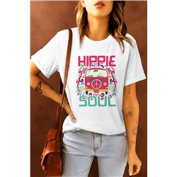 White Hippie Soul Funny Van Dweller Short Sleeve T Shirt