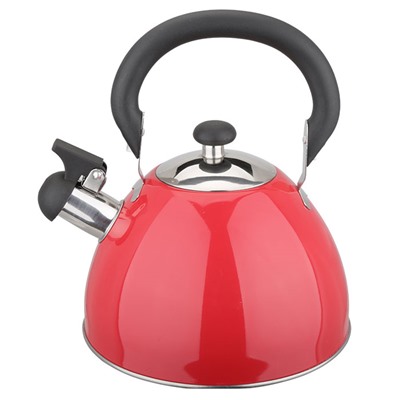 Чайник со свистком 2,5л Webber ВЕ-0584 ярко-красный