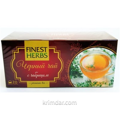 Черный Чай с Чабрецом 30гр Finest Herbs