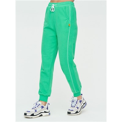 Спортивные брюки женские зеленого цвета 1306Z