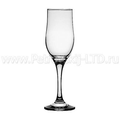 "Tulipе" Бокал стеклянный 190мл, д5см, h20,5см, для шампанского, набор 6шт (Россия)