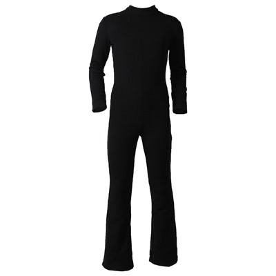 Комбинезон для фигурного катания, низ брюки, термобифлекс, размер 42, цвет чёрный