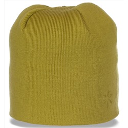 Трендовая зимняя женская шапка бини практичный первоклассный повседневный вариант с флисом  №3508