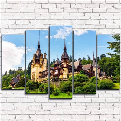 Модульная картина Замок в Румынии 5-1