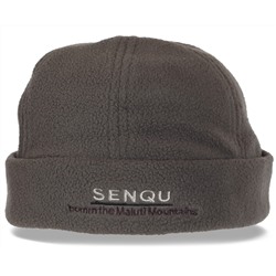 Уютная флисовая мужская шапка с отворотом SENQU. Долго не раздумывайте, покупайте, будьте уверены – теперь Вы точно не замерзнете!  №5055