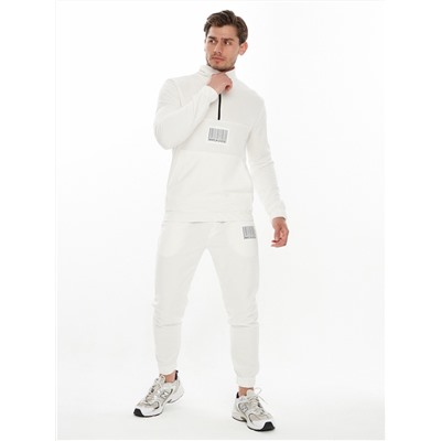 Спортивный костюм анорак белого цвета 9155Bl