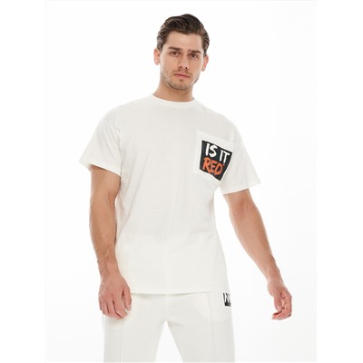 Костюм джоггеры с футболкой белого цвета 9181Bl