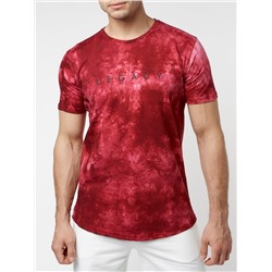 Мужская футболка варенка бордового цвета 221005Bo