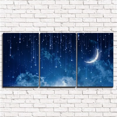 Модульная картина Ночное небо 3-1