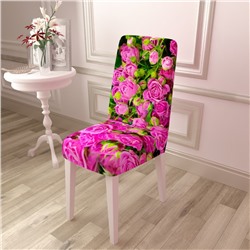 Чехол для стула Кустик с яркими розами