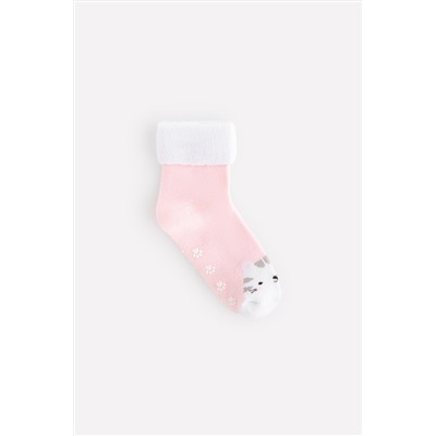 Носки теплые махровые со стоперами для девочки Crockid К 9508/51 ФВ