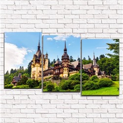 Модульная картина Замок в Румынии 3-1