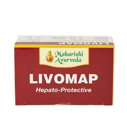 LIVOMAP Maharishi Для Печени ЛИВОМАП. 100 таб.,при всех видах патологии печени, обладает противовоспалительным действием, снимает воспаление