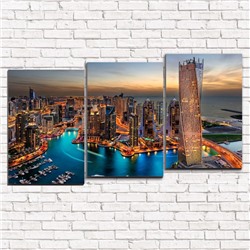 Модульная картина Дубаи 3-1