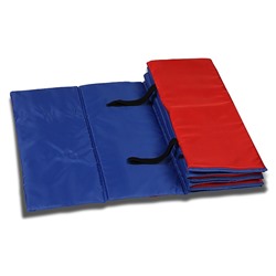 Коврик гимнастический взрослый 180х60 см, цвет сине-красный