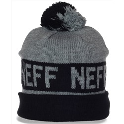 Мужская шапка Neff универсального дизайна. Практичная модель, в которой всегда тепло и комфортно №4110