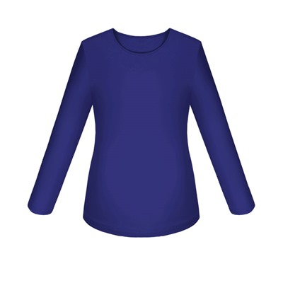 Синий джемпер (блузка) для девочки 802013-ДОШ19