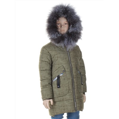 856 Куртка зимняя для девочки MALIYANA размер 4 - рост 104 см