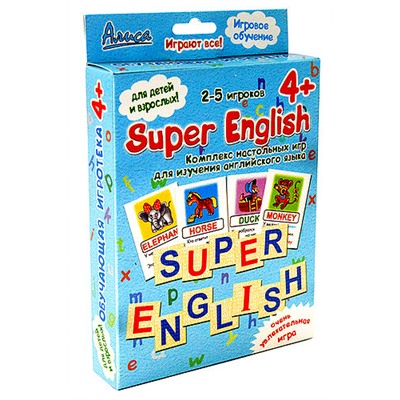 "Super English". Комплекс настольных игр для изучения английского языка
