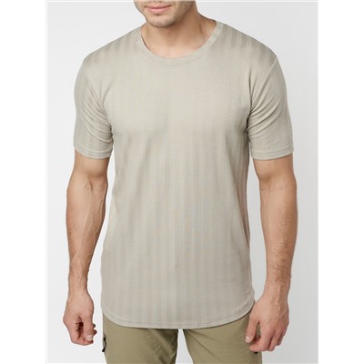 Мужская футболка в сетку бежевого цвета 221490B