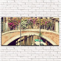 Модульная картина Венецианский мост 3-1