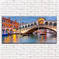 Модульная картина Мост в Венеции  3-1