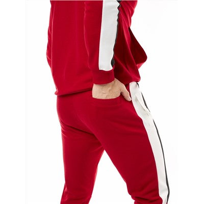 Спортивный костюм трикотажный красного цвета 9157Kr