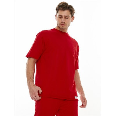 Костюм штаны с футболкой красного цвета 221113Kr