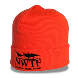 Яркая модная мужская шапка NWTF с отворотом для ценителей комфорта и качества на межсезонье  №3631