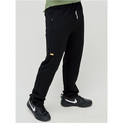 Трикотажные брюки мужские черного цвета 2226Ch