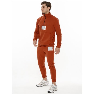Спортивный костюм анорак оранжевого цвета 9155O