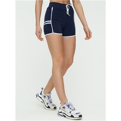 Спортивные шорты женские темно-синего цвета 3010TS