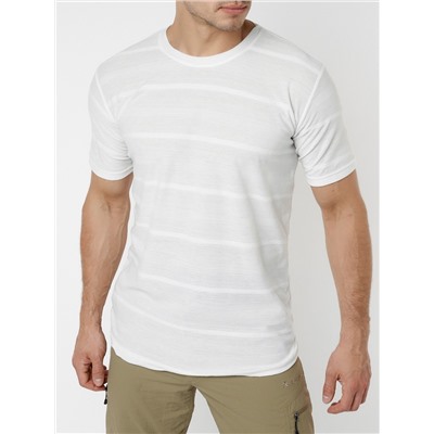 Мужская футболка однотонная белого цвета 221488Bl