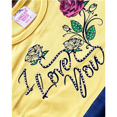 Платье со стразами “Розы” (4203)