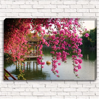 Фотокартина Цветы в китайском парке