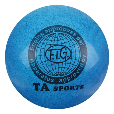Мяч для гимнастики "БЛЕСК", 15 см, цвет: синий