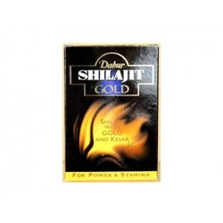 Шиладжит Голд Дабур (Shilajit Gold Dabur) – мужская сила, 20 капс. (омолаживающее средство)