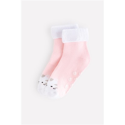 Носки теплые махровые со стоперами для девочки Crockid К 9508/51 ФВ