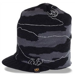Практичная мужская шапка-кепка для межсезонья №4735