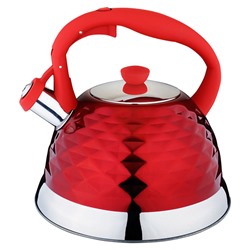 Чайник со свистком 3,0л Webber BE-0558 красный