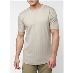 Мужская футболка в сетку бежевого цвета 221490B