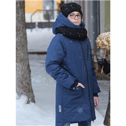 Зимнее пальто для мальчика Джеймс синее Аврора