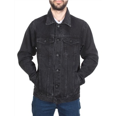 5922 BLACK Куртка джинсовая мужская VH JEANS (80% хлопок, 15% полиамид, 5% спандекс) размер XL - 48 российский