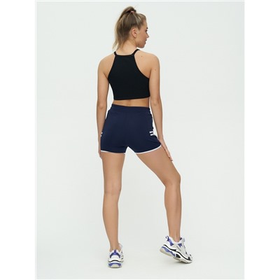 Спортивные шорты женские темно-синего цвета 3010TS