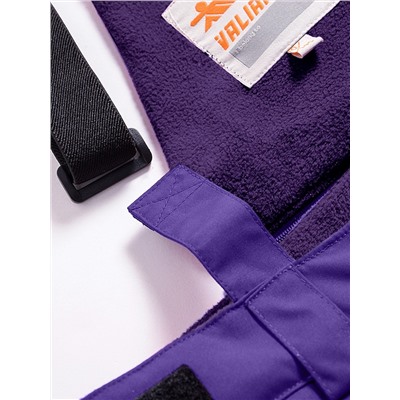 Горнолыжный костюм Valianly для девочки темно-фиолетового цвета 9018TF