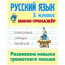 Русский язык. 1 класс. Развиваем навыки грамотного письма. Мини-тренажер