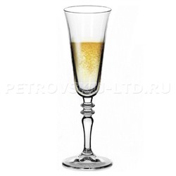 "Vintage" Бокал стеклянный 420мл, д7см, h23см, для шампанского, набор 6шт, цветной картон (Россия)
